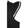 image:imageAvanova Women Contrast Trim Flutter Ruffle Sleeve Blouses Texture V Neck Tops ShirtsBlack