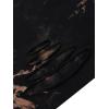 image:imageAvanova Tie Dye Shirt Women Ripped Short Sleeve Crop Tops Distressed Cropped T Shirts for Concert Halloween Goth RockBrown