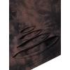 image:imageAvanova Tie Dye Shirt Women Ripped Short Sleeve Crop Tops Distressed Cropped T Shirts for Concert Halloween Goth RockDark Brown