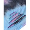 image:imageAvanova Tie Dye Shirt Women Ripped Short Sleeve Crop Tops Distressed Cropped T Shirts for Concert Halloween Goth RockPink Blue