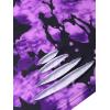 image:imageAvanova Tie Dye Shirt Women Ripped Short Sleeve Crop Tops Distressed Cropped T Shirts for Concert Halloween Goth RockPurple