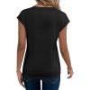 image:imageAvanova Women Graphic Tees Shirt Print V Neck Cap Sleeve Casual T Summer TopsBlack Boston