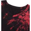 image:imageAvanova Women Graphic Tees Shirt Print V Neck Cap Sleeve Casual T Summer TopsBlack Tie Dye