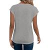 image:imageAvanova Women Graphic Tees Shirt Print V Neck Cap Sleeve Casual T Summer TopsGrey