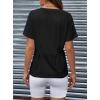 image:imageAvanova Women Peplum Top Cinched Waist Short Sleeve T Shirts Casual Summer TeeBlack