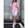 image:imageAvanova Women Peplum Top Cinched Waist Short Sleeve T Shirts Casual Summer TeePink