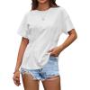 image:imageAvanova Women Peplum Top Cinched Waist Short Sleeve T Shirts Casual Summer TeeWhite