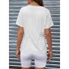 image:imageAvanova Women Peplum Top Cinched Waist Short Sleeve T Shirts Casual Summer TeeWhite