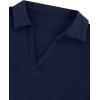 image:imageAvanova Women Polo Collared V Neck Tee Shirts Ringer Short Sleeve Crop TopsSolid Blue