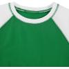 image:imageAvanova Women Raglan Colorblock Baby Tee Shirt Short Sleeve Summer Casual TopsGreen White