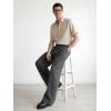 image:imageTapata Mens 283032 Inseam Casual Dress Pants Pleated Old Money Wide Leg Baggy Slacks Relaxed Fit TrousersDark Gray