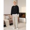 image:imageTapata Mens 283032 Inseam Casual Dress Pants Pleated Old Money Wide Leg Baggy Slacks Relaxed Fit TrousersLight Khaki