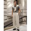 image:imageTapata Mens 283032 Inseam Casual Dress Pants Pleated Old Money Wide Leg Baggy Slacks Relaxed Fit TrousersLight Khaki