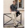 image:imageTapata Mens 283032 Inseam Casual Dress Pants Pleated Old Money Wide Leg Baggy Slacks Relaxed Fit TrousersLight Khaki