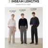 image:imageTapata Mens 283032 Inseam Casual Dress Pants Pleated Old Money Wide Leg Baggy Slacks Relaxed Fit TrousersLight Khaki