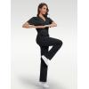 image:imageTapata Wide Leg Scrub Pants for Women  28303234 Inseam High Rise Straight Leg Yoga Scrub Uniform Pants with 7 PocketsBlack