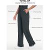 image:imageTapata Wide Leg Scrub Pants for Women  28303234 Inseam High Rise Straight Leg Yoga Scrub Uniform Pants with 7 PocketsDark Grey