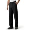 image:imageTapata Mens 283032 Inseam Casual Dress Pants Pleated Old Money Wide Leg Baggy Slacks Relaxed Fit TrousersBlack