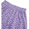 image:imageAvanova Women Boho Floral Slit Maxi Skirt Split Thigh High Waisted Long SkirtsPurple
