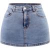 image:imageAvanova Women Bow Back Bodycon Denim Jean Mini Skirt Cute Country Concert Short SkirtsBlue