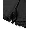 image:imageAvanova Women Pleated Mini Skirt Skorts Chiffon High Waisted A line Short SkirtsBlack