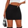 image:imageAvanova Women Bodycon Mini Skirts Skorts Stretchy Sexy Skirt with Shorts Underneath Night OutBlack