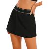 image:imageAvanova Tennis Skirts for Women with Shorts Underneath A Line Side Pockets Golf Athletic SkortsBlack