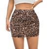 image:imageAvanova Women Black Mini Skirt Sexy High Waisted Going Out Club Mesh Short OutfitsDark Brown Leopard