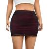 image:imageAvanova Women Black Mini Skirt Sexy High Waisted Going Out Club Mesh Short OutfitsPurple Red