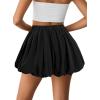 image:imageAvanova Women Bubble Mini Skirt Balloon Puff Hem Short SkirtsBlack