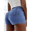 image:imageAvanova Women Denim Mini Skirt Jean Skort Sexy High Waist Asymmetrical Wrap Stretch Short SkirtsClassic Blue