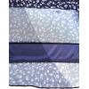 image:imageAvanova Women Floral Boho Print Mesh Midi Skirt High Waist Lettuce Trim Long Straight Skirt Blue Floral A Medium