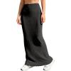image:imageAvanova Women High Waisted Long Bodycon Knit Maxi Length SkirtsBlack