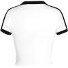 image:imageAvanova Women Polo V Neck Crop Tops Ringer Tee Short Sleeve Cropped T ShirtsWhite Black
