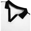 image:imageAvanova Women Polo V Neck Crop Tops Ringer Tee Short Sleeve Cropped T ShirtsWhite Black