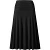 image:imageAvanova Women Ruched High Waist Midi Skirt Flowy A Line Below Knee Dressy Casual SkirtsWhite Solid Black