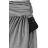 image:imageAvanova Women Ruched Mini Skirt with Pockets A Line Flare Short Skirts Casual SummerGrey