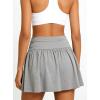 image:imageAvanova Women Ruched Mini Skirt with Pockets A Line Flare Short Skirts Casual SummerGrey