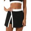 image:imageAvanova Women Tennis Skirts with Shorts Underneath Side Pockets High Slit Golf Athletic SkortsBlack
