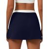 image:imageAvanova Women Tennis Skirts with Shorts Underneath Side Pockets High Slit Golf Athletic SkortsNavy
