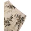image:imageAvanova Womens Ditsy Floral High Waisted Skirts Lettuce Trim Summer Fall Boho Midi SkirtBeige