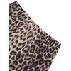 image:imageAvanova Womens Ditsy Floral High Waisted Skirts Lettuce Trim Summer Fall Boho Midi SkirtBrown Leopard C