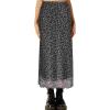 image:imageAvanova Womens Ditsy Floral High Waisted Skirts Lettuce Trim Summer Fall Boho Midi SkirtFloral Black a