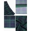 image:imageAvanova Womens Ditsy Floral High Waisted Skirts Lettuce Trim Summer Fall Boho Midi SkirtGreen Plaid
