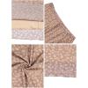 image:imageAvanova Womens Ditsy Floral High Waisted Skirts Lettuce Trim Summer Fall Boho Midi SkirtKhaki