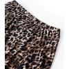 image:imageAvanova Womens Ditsy Floral High Waisted Skirts Lettuce Trim Summer Fall Boho Midi SkirtLeopard Dark Brown