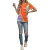image:imageAvanova Womens Graphic Letter Print Short Sleeve TShirts Crewneck Casual Summer Cute Tees TopsOrange