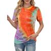 image:imageAvanova Womens Graphic Letter Print Short Sleeve TShirts Crewneck Casual Summer Cute Tees TopsOrange