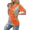 image:imageAvanova Womens Graphic Letter Print Short Sleeve TShirts Crewneck Casual Summer Cute Tees TopsOrange
