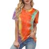 image:imageAvanova Womens Graphic Letter Print Short Sleeve TShirts Crewneck Casual Summer Cute Tees TopsOrange
